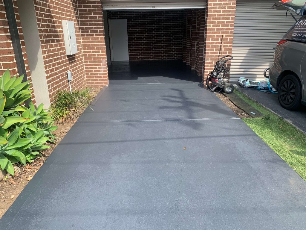 Driveway painting work example